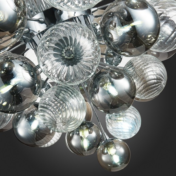 SL1124.103.29 Люстра подвесная ST-Luce Хром/Дымчатый, Прозрачный G9 29*5W 4000K VINETTO SL1124.103.29 Люстра подвесная ST-Luce Хром/Дымчатый, Прозрачный G9 29*5W 4000K VINETTO