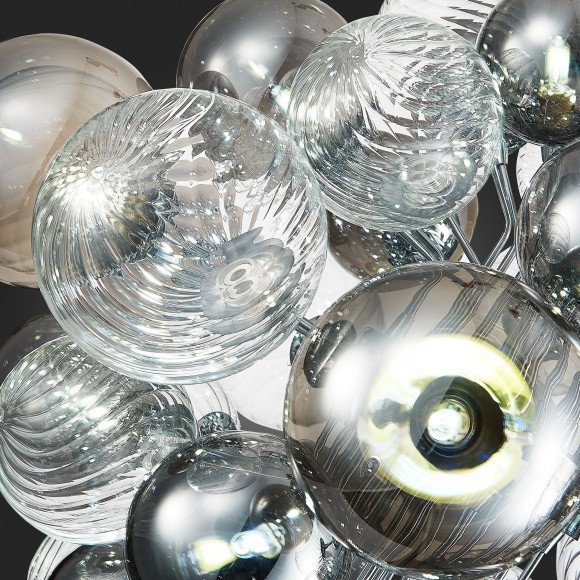 SL1124.103.29 Люстра подвесная ST-Luce Хром/Дымчатый, Прозрачный G9 29*5W 4000K VINETTO SL1124.103.29 Люстра подвесная ST-Luce Хром/Дымчатый, Прозрачный G9 29*5W 4000K VINETTO