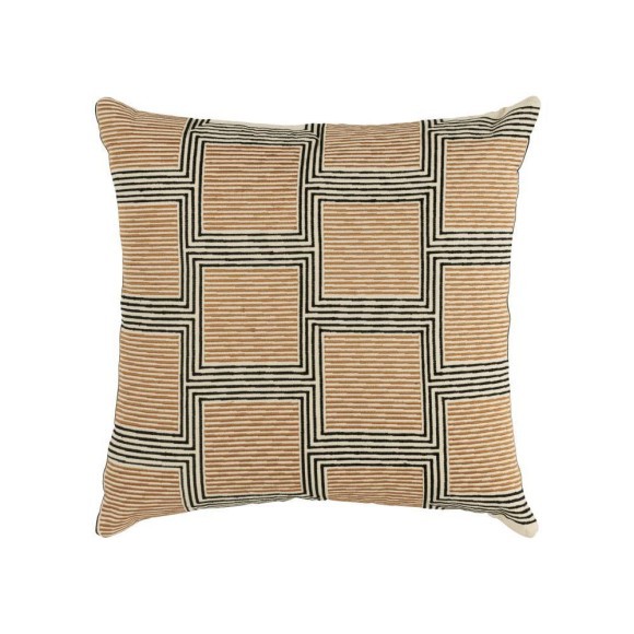 420308 CHEVERY Декоративная подушка L450 B450 наволочка 100% хлопок наполнитель полиэстер оранжевый черный кремовый