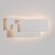Бра настенное Maytoni Trame C804WL-L12W LED 12Вт 3000K 550Лм 360° CRI80, белый матовый металл, линейный геометрический светильник, равномерный свет на стену