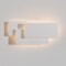 Бра настенное Maytoni Trame C804WL-L12W LED 12Вт 3000K 550Лм 360° CRI80, белый матовый металл, линейный геометрический светильник, равномерный свет на стену