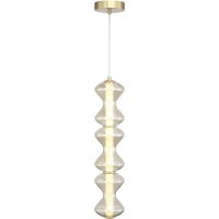 SL6136.213.01 Светильник подвесной ST-Luce золото/коньячный LED 1*18W 3000K SPINE