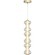 SL6136.213.01 Светильник подвесной ST-Luce золото/коньячный LED 1*18W 3000K SPINE