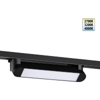359791 PORT NT25 236 черный Светильник однофазный двухжильный трековый с переключ. цв. температуры IP20 LED 12W 180-265V 2700К/3200К/4000К ITER