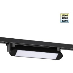 359791 PORT NT25 236 черный Светильник однофазный двухжильный трековый с переключ. цв. температуры IP20 LED 12W 180-265V 2700К/3200К/4000К ITER