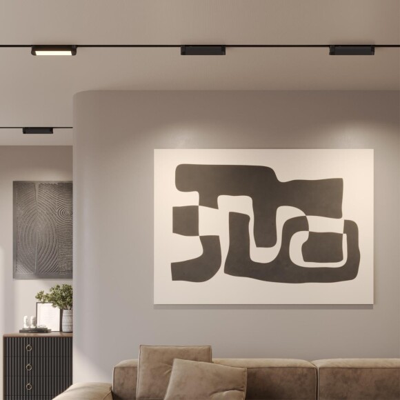 359791 PORT NT25 236 черный Светильник однофазный двухжильный трековый с переключ. цв. температуры IP20 LED 12W 180-265V 2700К/3200К/4000К ITER