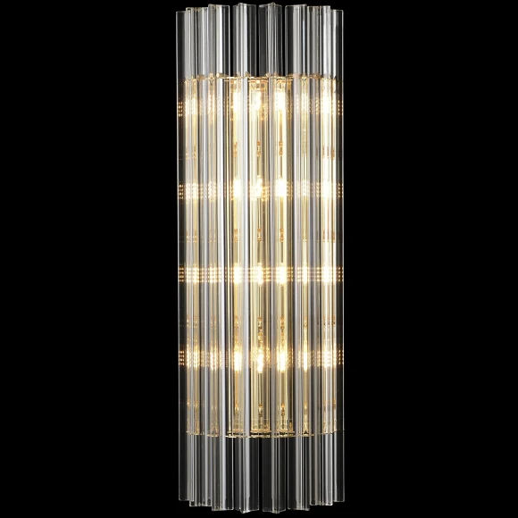 Crystal Lux COLOSSEO AP4 3910/404 Бра настенное хрустальное золото прозрачное 4xG9 макс. 40Вт, декоративный светильник на стену, без выключателя
