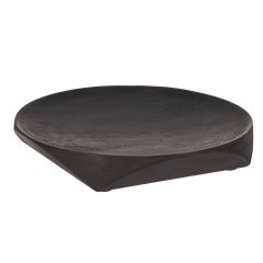 427138 Поднос декоративный KABACAN, H40, ?250, дерево, темно-коричневый 427138 Поднос декоративный KABACAN, H40, ?250, дерево, темно-коричневый