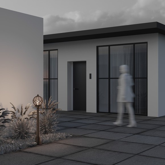 Уличный наземный светильник Maytoni O023FL-01G Via IP44 под лампу 1xE27 60W