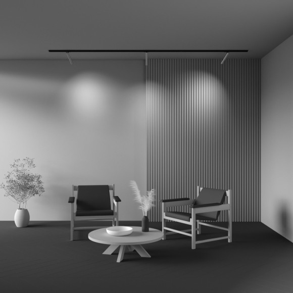 Однофазный двужильный светодиодный трековый светильник Maytoni Unity TR141-1-6W3K-M-BS Focus T 3000К 280Лм CRI90+ 36° 6Вт