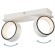 Eglo Albariza 39585 Настенно-потолочный LED-светильник, спот в стиле минимализм, 2x5 Вт, 3000К, CRI80, 2x650 лм, белый алюминий, поворотные плафоны, габариты 310 x 145 x 80 мм