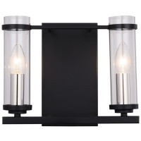 SL334.401.02 Бра ST-Luce Черный, Никель/Прозрачный E14 2*60W BICHERO