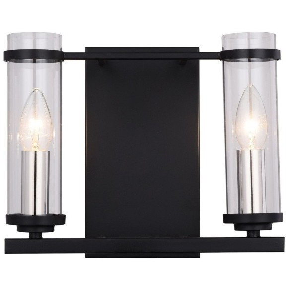 SL334.401.02 Бра ST-Luce Черный, Никель/Прозрачный E14 2*60W BICHERO SL334.401.02 Бра ST-Luce Черный, Никель/Прозрачный E14 2*60W BICHERO