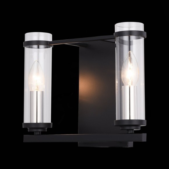 SL334.401.02 Бра ST-Luce Черный, Никель/Прозрачный E14 2*60W BICHERO SL334.401.02 Бра ST-Luce Черный, Никель/Прозрачный E14 2*60W BICHERO