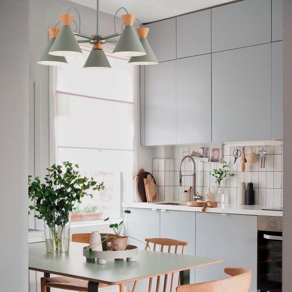 SLE125111-01 Светильник настенный Серый, Золотистый/Серый, Темное дерево E14 1*40W MODICA