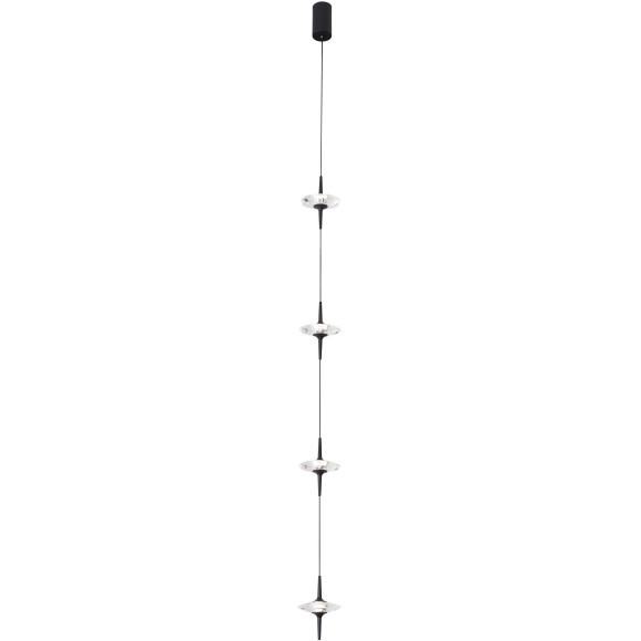 SL6231.403.04 Светильник подвесной ST-Luce Черный/Прозрачный LED 4*5W 4000K ZENITH