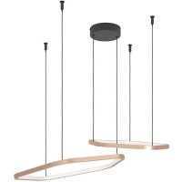 390507 Светодиодный подвес с регулировкой цветовой температуры ESTRELLA, 1X30W(LED) ,2200-6500K, 5200lm, алюминий, сталь, бронзовый, черный, белый