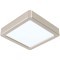99239 Светодиодный накладной светильник FUEVA 5, 10,5W (LED), 160х160, H28, 1200lm, 3000K, сталь, нике