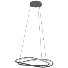 390515 Светодиодный подвес с регулировкой цветовой температуры GUNTIN, 1X60W(LED) ,2200-6500K, 5920lm, сталь, темно-серый, белый