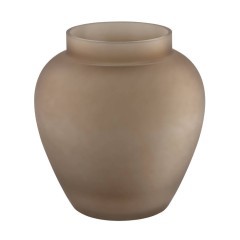 421208 ASINDRO Ваза декоративная стекло коричневый H235 Ø220