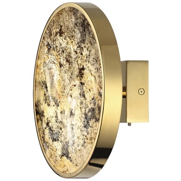 5079/15WL L-VISION ODL24 зол./серо-бежевый/металл/натур.камень/акрил Настенн.светильн. с переключ.цветов.темпер. LED 15W 3000К/4000K/6000K BERGI 5079/15WL L-VISION ODL24 зол./серо-бежевый/металл/натур.камень/акрил Настенн.светильн. с переключ.цветов.темпер. LED 15W 3000К/4000K/6000K BERGI