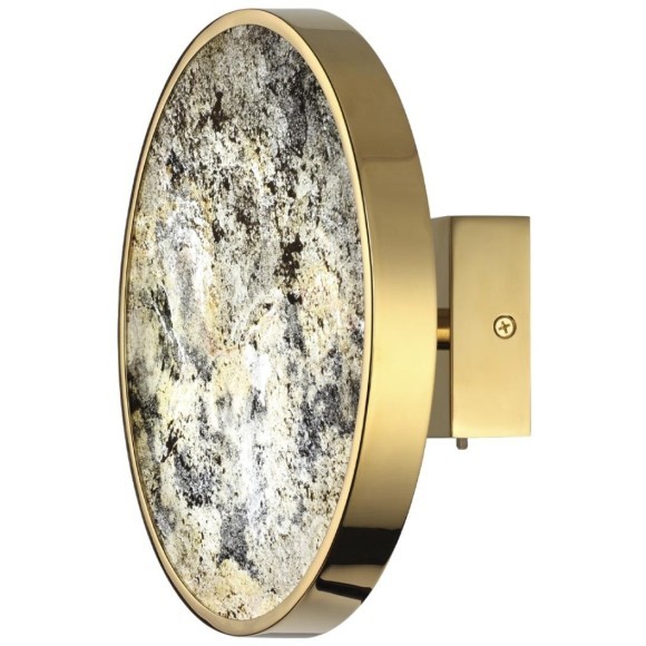 5079/15WL L-VISION ODL24 зол./серо-бежевый/металл/натур.камень/акрил Настенн.светильн. с переключ.цветов.темпер. LED 15W 3000К/4000K/6000K BERGI 5079/15WL L-VISION ODL24 зол./серо-бежевый/металл/натур.камень/акрил Настенн.светильн. с переключ.цветов.темпер. LED 15W 3000К/4000K/6000K BERGI