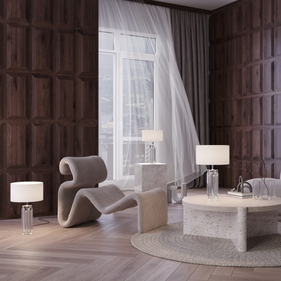 Декоративная настольная лампа Maytoni MOD304TL-01CH Muse под лампу 1xE27 60W