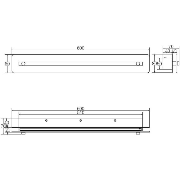 Настенный светильник (бра) Maytoni P091WL-L13CH3K