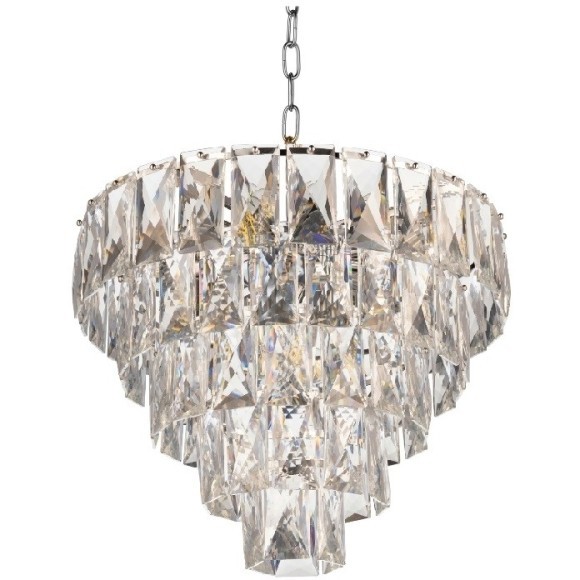 Хрустальная подвесная люстра Lumina Deco Reeli LDP 6004-400 CHR Хрустальная подвесная люстра Lumina Deco Reeli LDP 6004-400 CHR