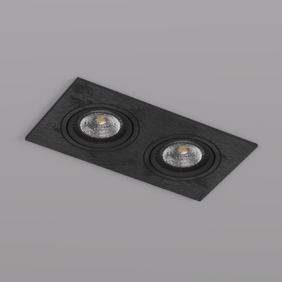 DK3022-BK Встраиваемый светильник IP20 макс 10Вт 2xGU5.3 черный пластик