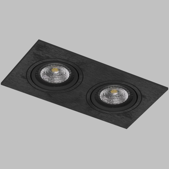 DK3022-BK Встраиваемый светильник IP20 макс 10Вт 2xGU5.3 черный пластик