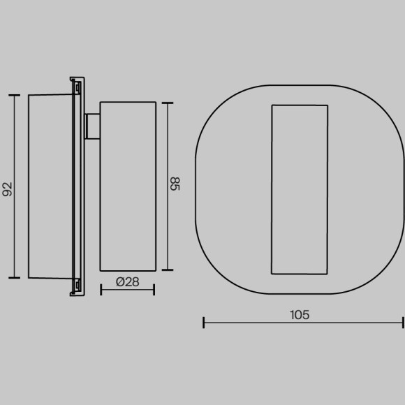 Настенный светильник (бра) Technical C175WL-9W-2.7-4K-W Настенный светильник (бра) Technical C175WL-9W-2.7-4K-W