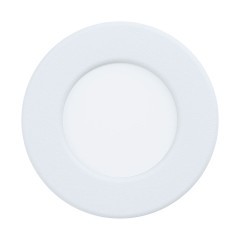 99202 Светодиодный встраиваемый светильник FUEVA 5, 2,7W (LED), ?86, ET26, IP44, 300lm, 3000K, сталь, бел