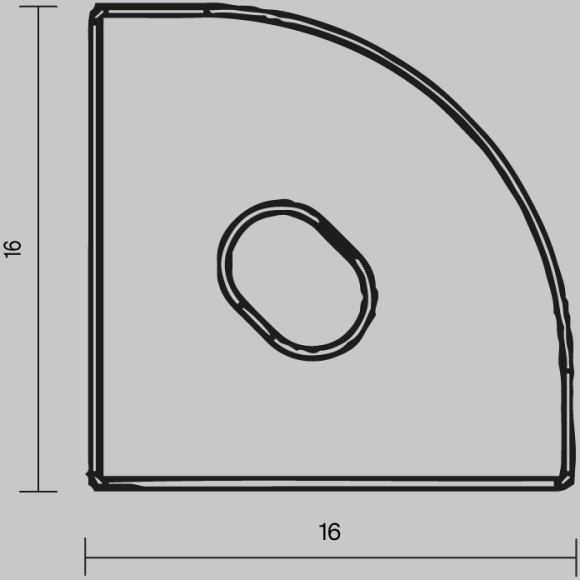 Комплект заглушек (для профиля 16×16) 2 шт., 642029 Комплект заглушек (для профиля 16×16) 2 шт., 642029