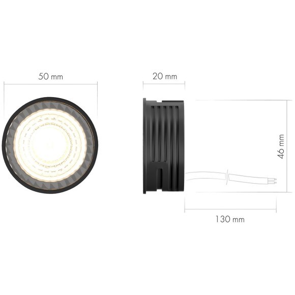 Светодиодный модуль DK3000 DK4000-7W-BK