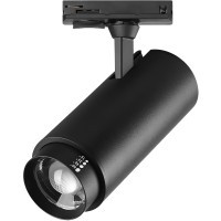 Светильник светодиодный трековый профессиональный с выбором мощности, цветовой температуры и угла освещения д/трековых систем BARRA Fuoco P+CCT Lightstar 218027