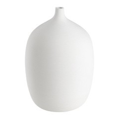 421263 MITANE Ваза декоративная керамическая белая H212, Ø145, керамика, белый