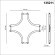 Соединитель Х-образный для накладного шинопровода Novotech Smal 135211