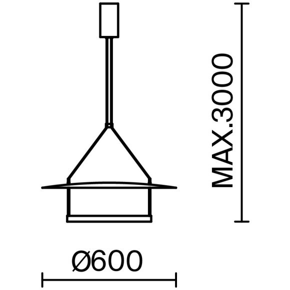 Подвесной светильник Maytoni MOD280PL-L30B3K