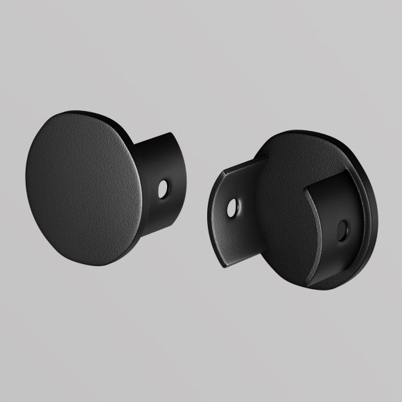 Комплект из 2 боковых заглушек для скругленного шинопровода серии Maytoni Levity TRA184EC-R-11B Комплект из 2 боковых заглушек для скругленного шинопровода серии Maytoni Levity TRA184EC-R-11B