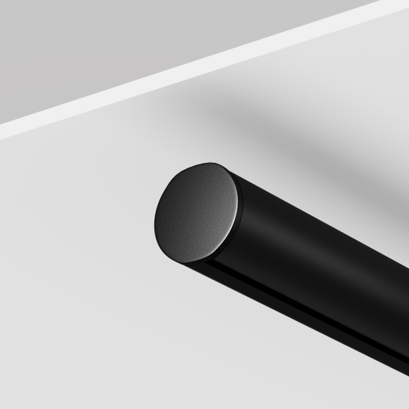 Комплект из 2 боковых заглушек для скругленного шинопровода серии Maytoni Levity TRA184EC-R-11B Комплект из 2 боковых заглушек для скругленного шинопровода серии Maytoni Levity TRA184EC-R-11B
