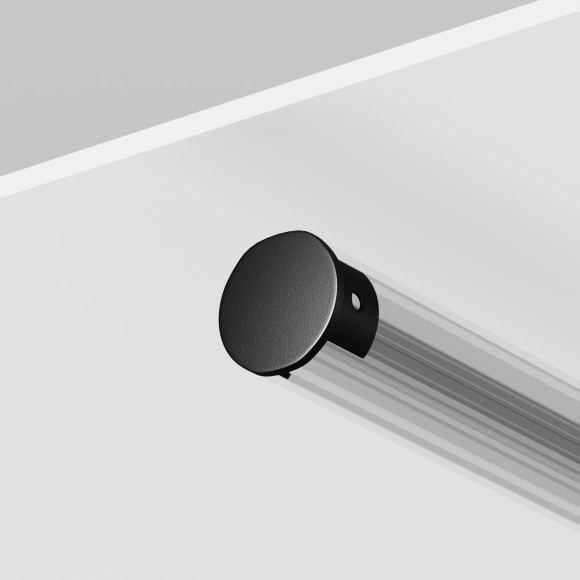 Комплект из 2 боковых заглушек для скругленного шинопровода серии Maytoni Levity TRA184EC-R-11B Комплект из 2 боковых заглушек для скругленного шинопровода серии Maytoni Levity TRA184EC-R-11B