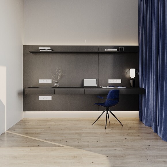 Розетка встраиваемая VOLTUM S70 с заземлением и защитными шторками, 16А, (белый матовый)