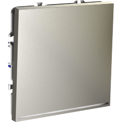 Выключатель встраиваемый VOLTUM S70 одноклавишный с подсветкой 10А, (шелк)