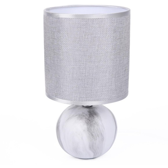 8230/1T CLASSI LN25 серый, керамика/текстиль Настольная лампа E14 1*40W 220V KOHALA