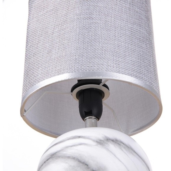 8230/1T CLASSI LN25 серый, керамика/текстиль Настольная лампа E14 1*40W 220V KOHALA