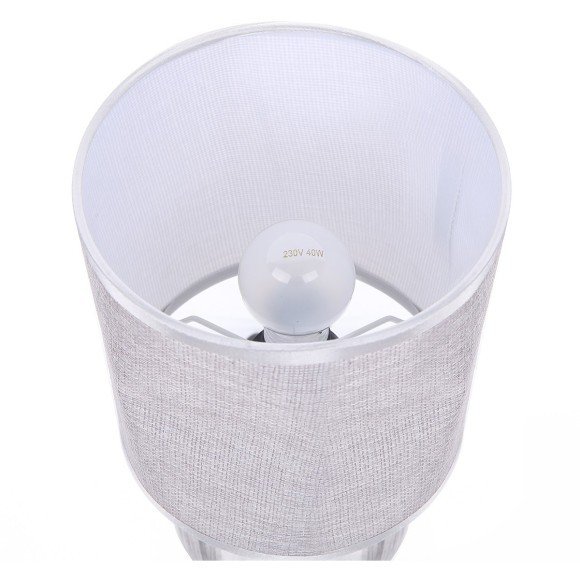 8230/1T CLASSI LN25 серый, керамика/текстиль Настольная лампа E14 1*40W 220V KOHALA