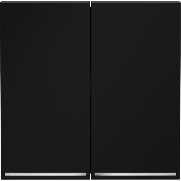 Клавиши для выключателя/переключателя двухклавишного с подсветкой, S70 (графит)