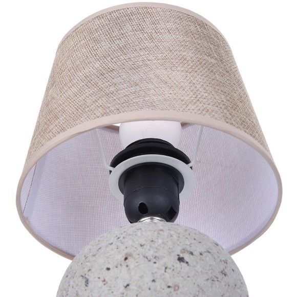 8215/1T CLASSI LN25 бежевый, керамика/текстиль Настольная лампа Е27 1*60W 220V TAREKA