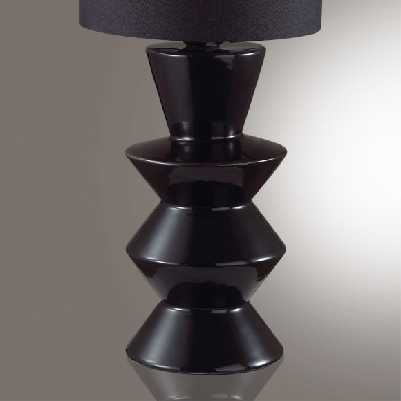 8133/1T MODERNI LN25 черный, керамика/текстиль Настольная лампа E27 1*60W 220V SEGI